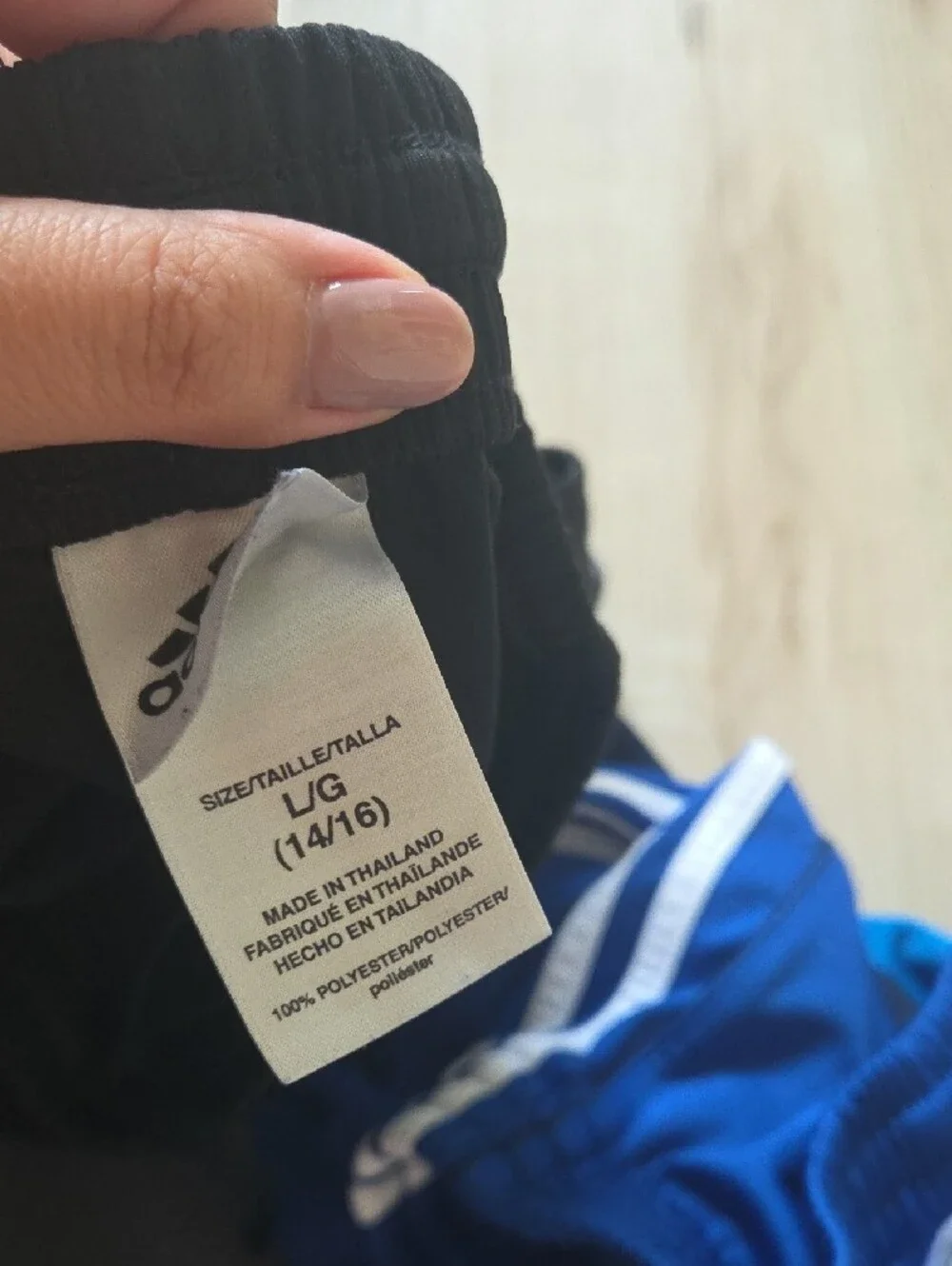 adidas, Nike, Puma Black, Grey, Blue Athletic Shorts with White Logo